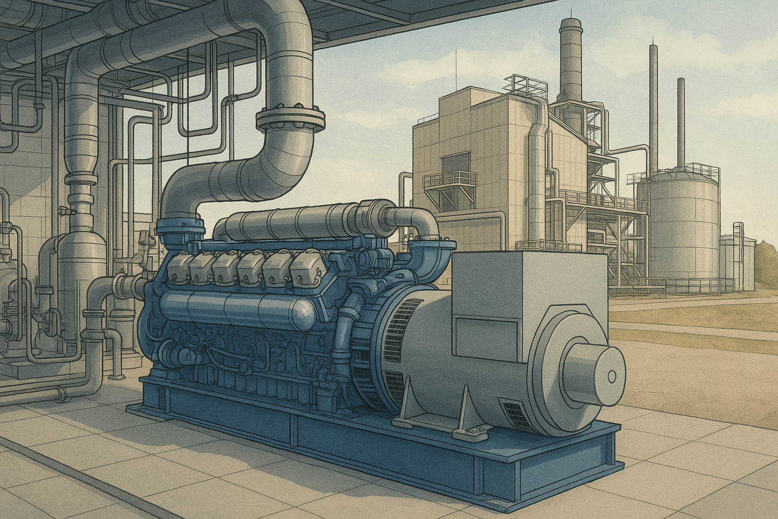 Advantages of Gas Engines for Biomass Powered Small Power Plants